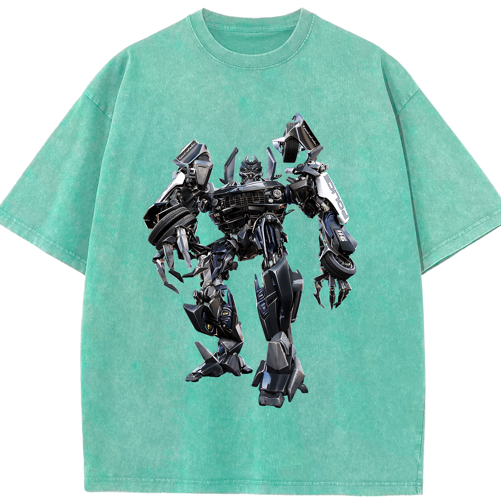 （画像用） Transformers トランスフォーマー 綿100% ヴィンテージ風 半袖Tシャツ（フロントプリント）